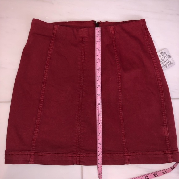 Free people red skirt - Picture 5 of 6